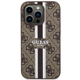 Guess GUHMP14LP4RPSW iPhone 14 Pro 6,1" brun/brun hardcase 4G Printed Stripes MagSafe