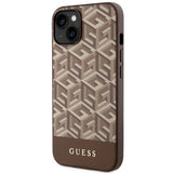 Guess GUHMP14MHGCFSEW iPhone 14 Plus 6.7" brun/brun hard case GCube Stripes MagSafe