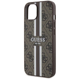 Guess GUHMP14MP4RPSW iPhone 14 Plus 6.7" brun/brun hardcase 4G Printed Stripes MagSafe