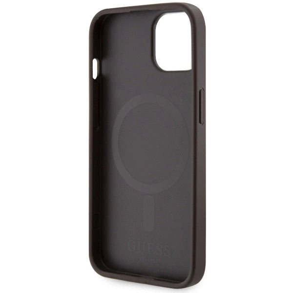 Guess GUHMP14MP4RPSW iPhone 14 Plus 6.7" brun/brun hardcase 4G Printed Stripes MagSafe