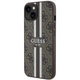 Guess GUHMP14SP4RPSW iPhone 14 6,1" brun/brun hardcase 4G Printed Stripes MagSafe
