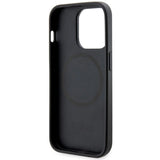 Guess GUHMP14XP4RPSK iPhone 14 Pro Max 6.7" sort/sort hardcase 4G Printed Stripes MagSafe