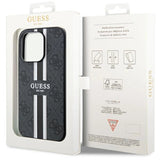 Guess GUHMP14XP4RPSK iPhone 14 Pro Max 6.7" sort/sort hardcase 4G Printed Stripes MagSafe