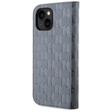 Karl Lagerfeld KLBKP14SSAKLHPG iPhone 14 6.1" bookcase silver/silver Saffiano Monogram