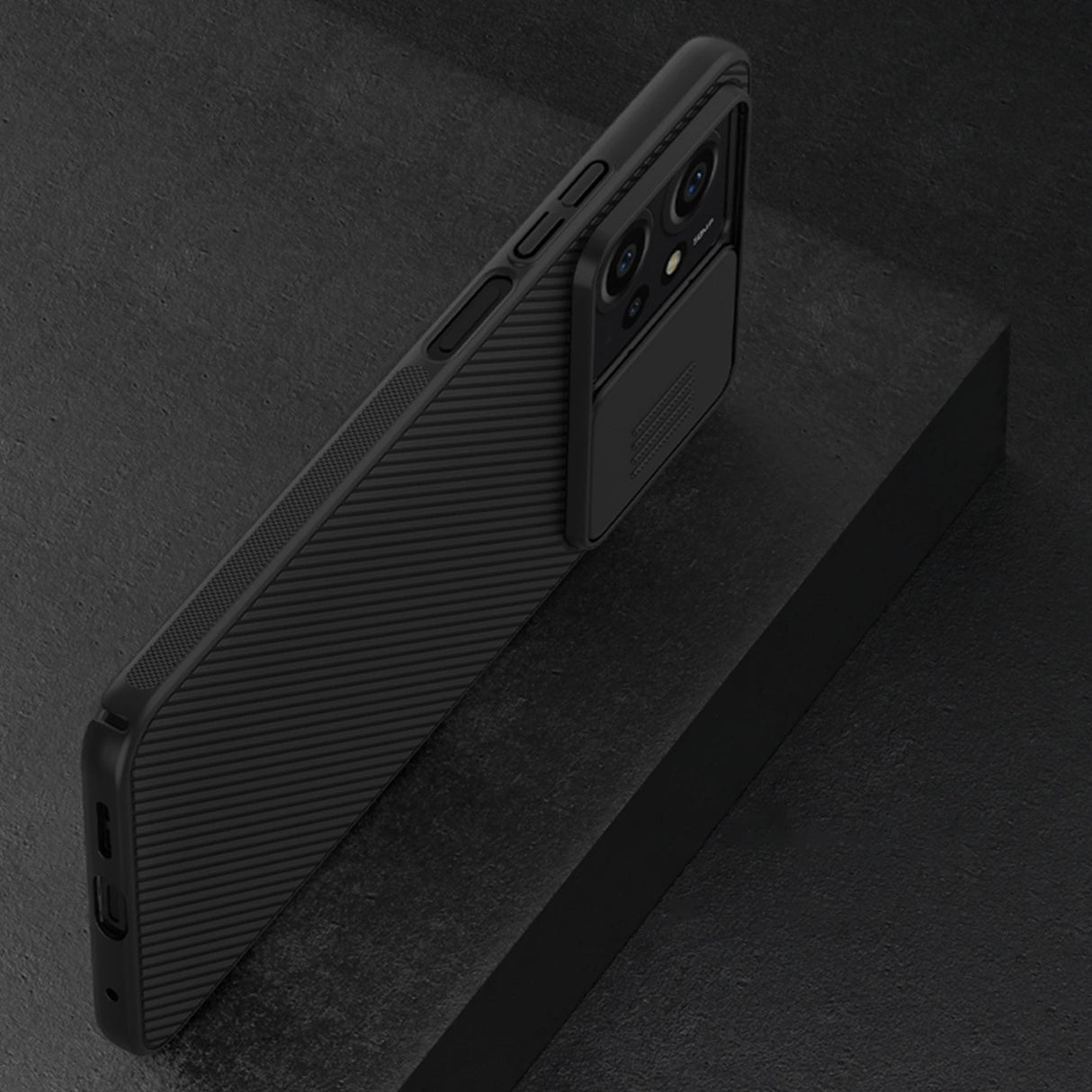 Xiaomi Redmi Note 12 Armored Case med Nillkin CamShield Case - sort