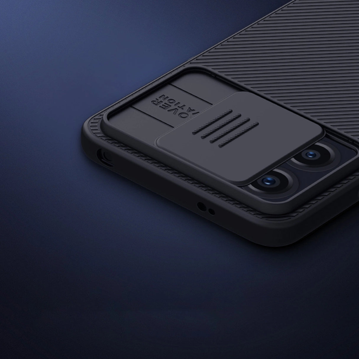 Xiaomi Redmi Note 12 Armored Case med Nillkin CamShield Case - sort