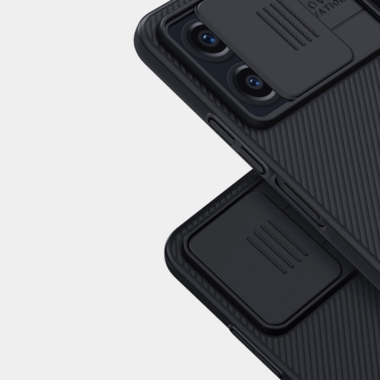 Xiaomi Redmi Note 12 Armored Case med Nillkin CamShield Case - sort