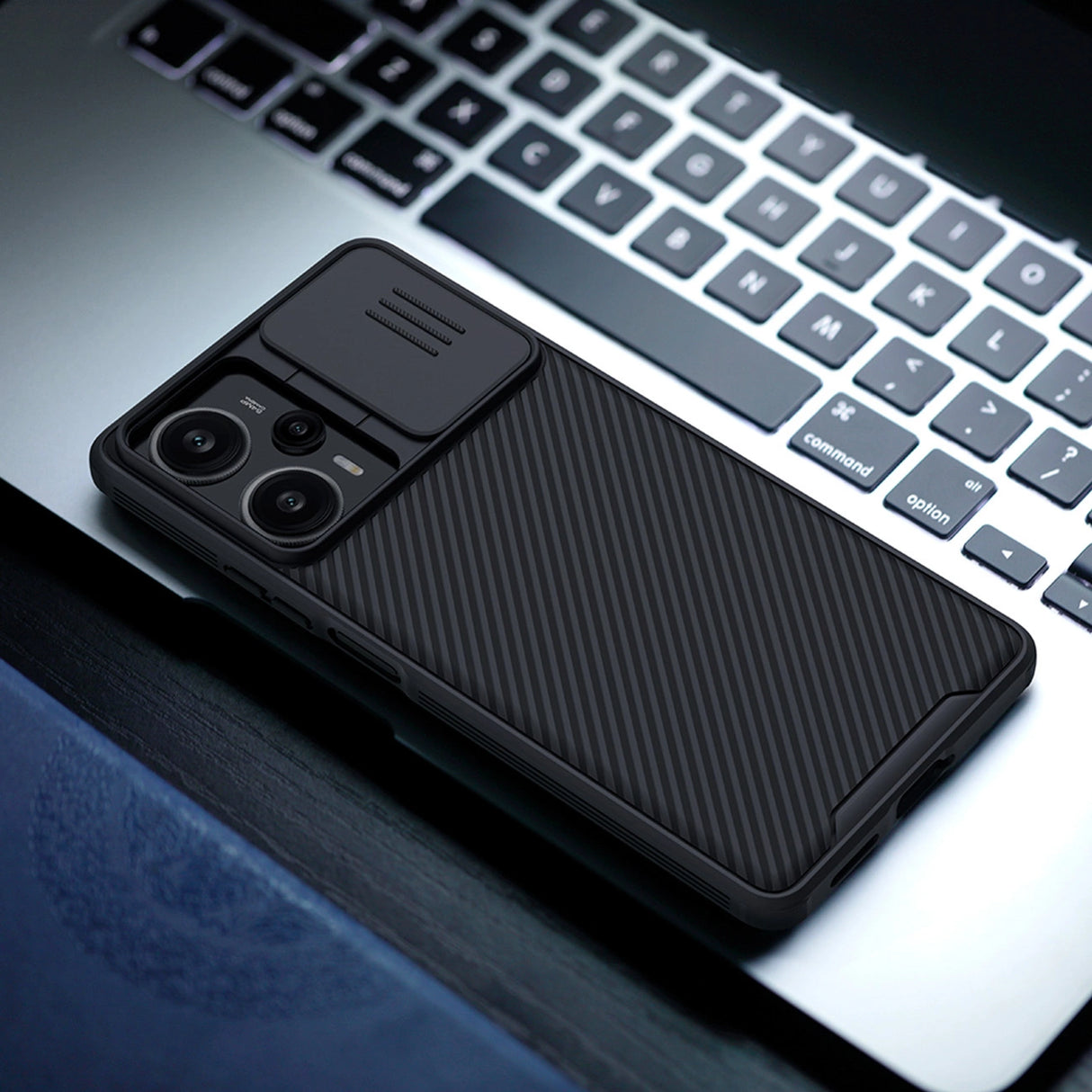 Xiaomi Redmi Note 12 Turbo / Xiaomi Poco F5 Armored Case med Nillkin CamShield Pro Case - sort