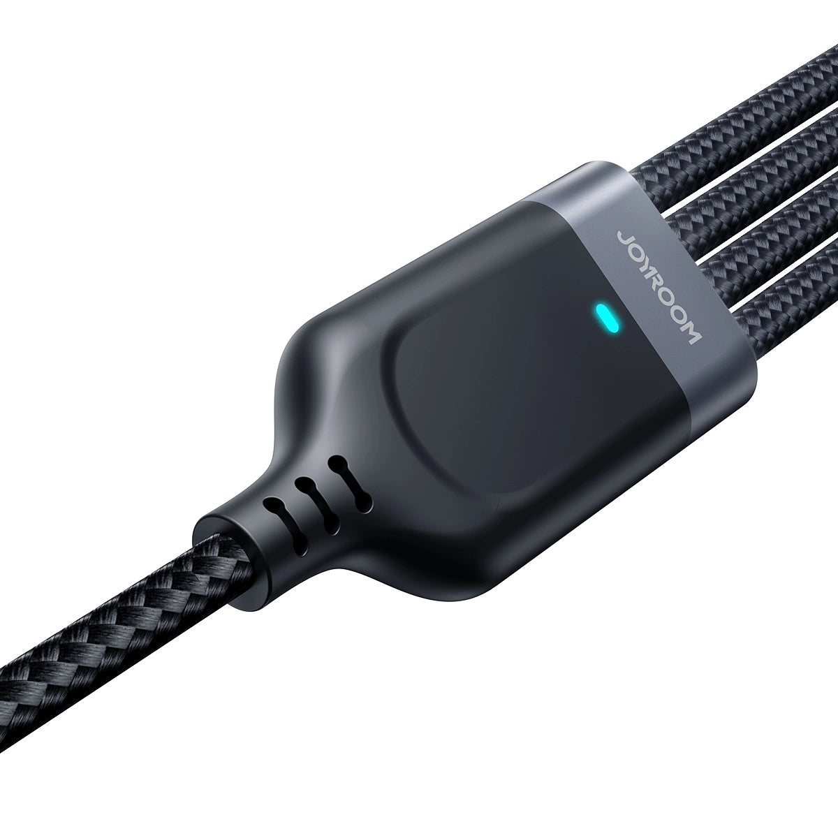 Joyroom Multi-Use Series S-A18 4in1 USB-A - USB-C / USB-C / Lightning / micro USB kabel 1,2 m - sort