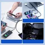 Joyroom Multi-Use Series S-A18 4in1 USB-A - USB-C / Lightning / Lightning / micro USB kabel 1,2 m - sort