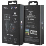 BMW oplader BMCCMUSBCK PD-QC 3.0 20W Fast Charge sort/sort M Edition