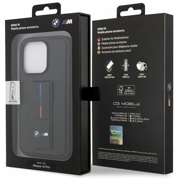 Case BMW BMHCP14X22GSLK iPhone 14 Pro Max 6,7" sort/sort hardcase Grip Hot Stamp