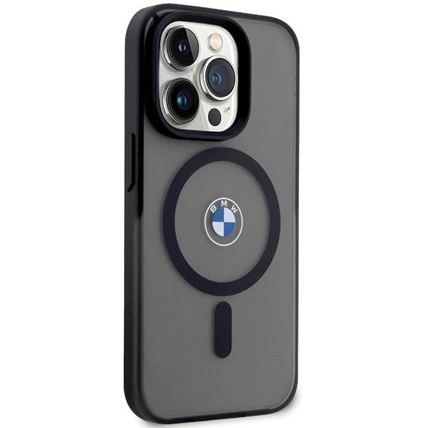 Case BMW BMHMP14LDSLK iPhone 14 Pro 6,1" sort/sort hardcase Signature MagSafe