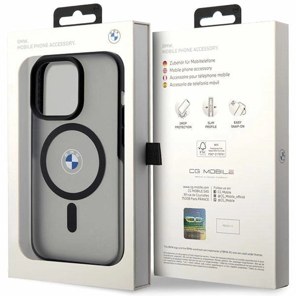 Case BMW BMHMP14LDSLK iPhone 14 Pro 6,1" sort/sort hardcase Signature MagSafe