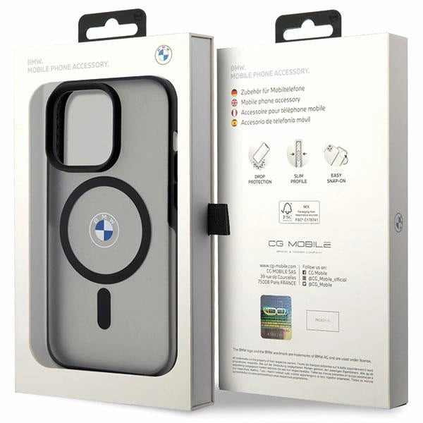 Case BMW BMHMP14XDSLK iPhone 14 Pro Max 6.7" sort/sort hardcase Signature MagSafe