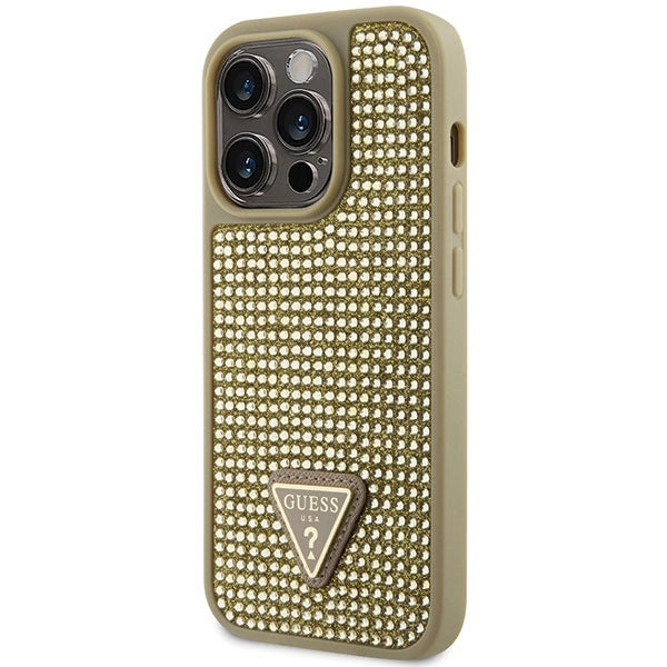 Guess GUHCP14LHDGTPD iPhone 14 Pro 6.1" guld/guld hardcase Rhinestone Triangle