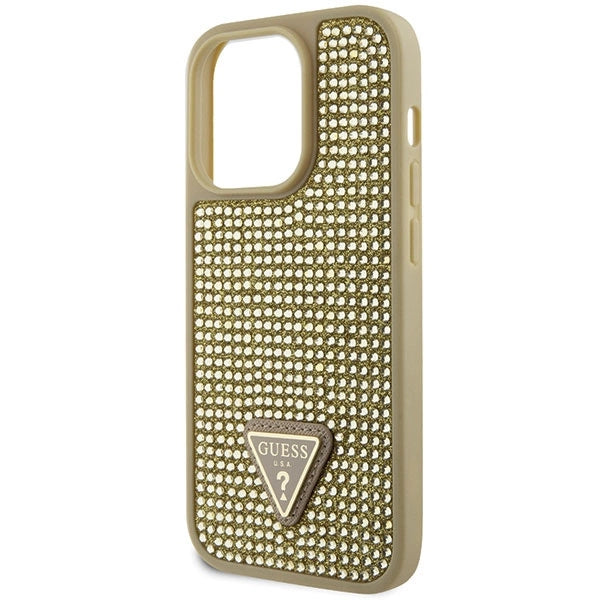 Guess GUHCP14LHDGTPD iPhone 14 Pro 6.1" guld/guld hardcase Rhinestone Triangle