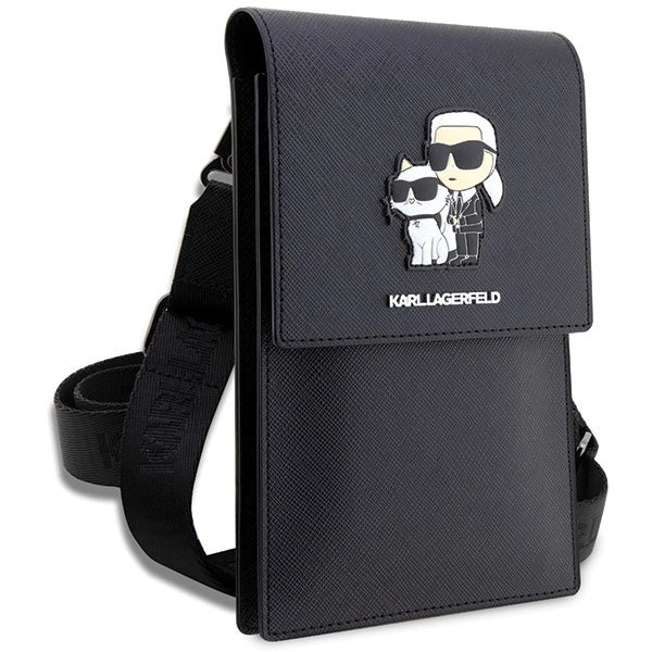 Karl Lagerfeld Handbag KLWBSAKCPMK black/black Saffiano Karl & Choupette