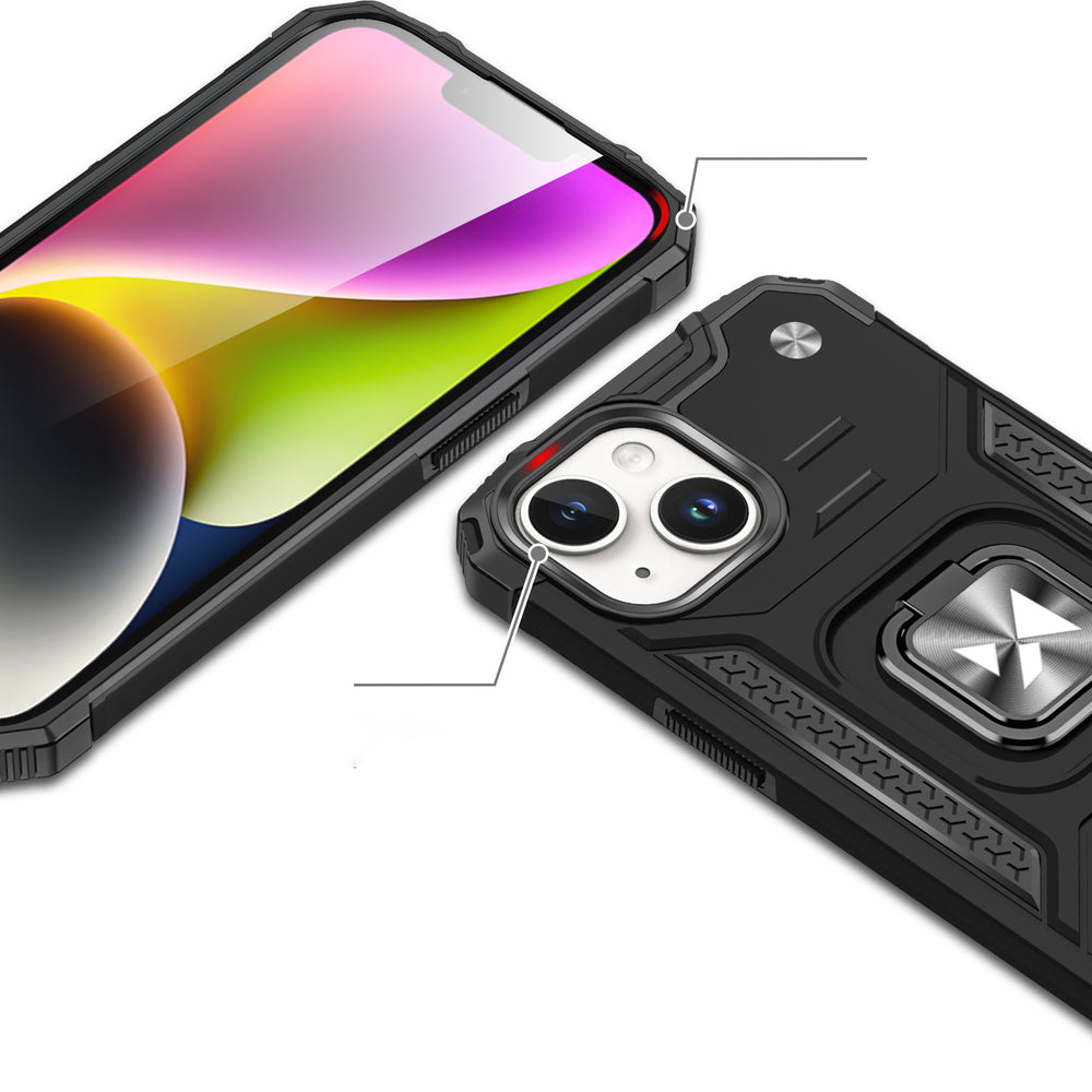 Wozinsky Ring Armor iPhone 15 Plus iPhone 15 Plus Ring Armor Case - Sølv