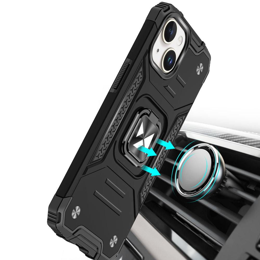 Wozinsky Ring Armor iPhone 15 Plus iPhone 15 Plus Ring Armor Case - Sølv