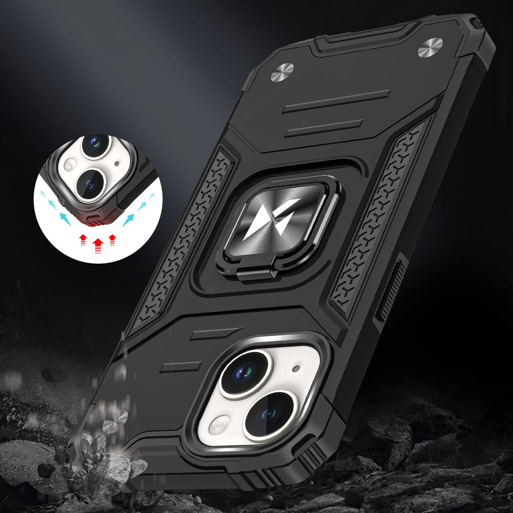 Wozinsky Ring Armor iPhone 15 Plus iPhone 15 Plus Ring Armor Case - Sølv