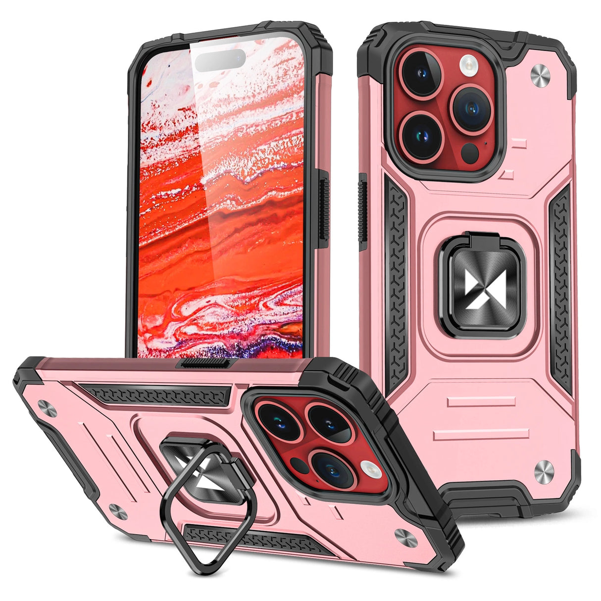 Wozinsky Ring Armor iPhone 15 Pro iPhone 15 Pro Ring Armor Case - Guld