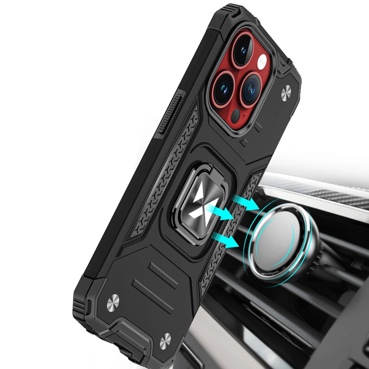 Wozinsky Ring Armor iPhone 15 Pro Max Ring Armor Case - Sølv