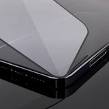 2 stykker fuld skærm hærdet glas med rammen case venlig Wozinsky fuld lim iPhone 15 - sort