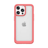 Forstærket etui med fleksibel ramme til iPhone 15 Pro Max Outer Space - rød