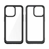 Forstærket etui med fleksibel ramme til iPhone 15 Pro Max Outer Space - rød