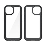 iPhone 15 Plus rumforstærket kuffert med fleksibel ramme - blå