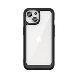Forstærket etui med fleksibel ramme til iPhone 15 Plus Outer Space - sort