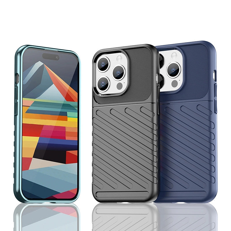 Armored iPhone 15 Pro Thunder Case - sort