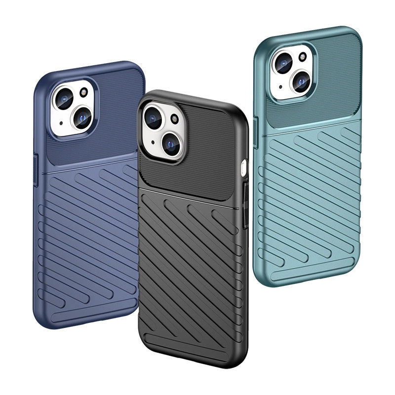 Pansret iPhone 15 Thunder Case - blå