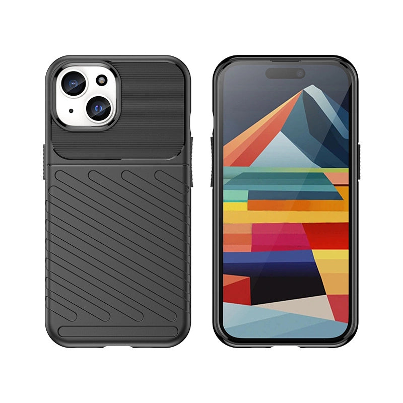 Pansret iPhone 15 Thunder Case - blå