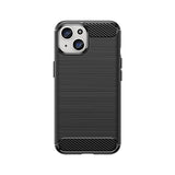 Fleksibel Carbon Case med carbon mønster til iPhone 15 - sort