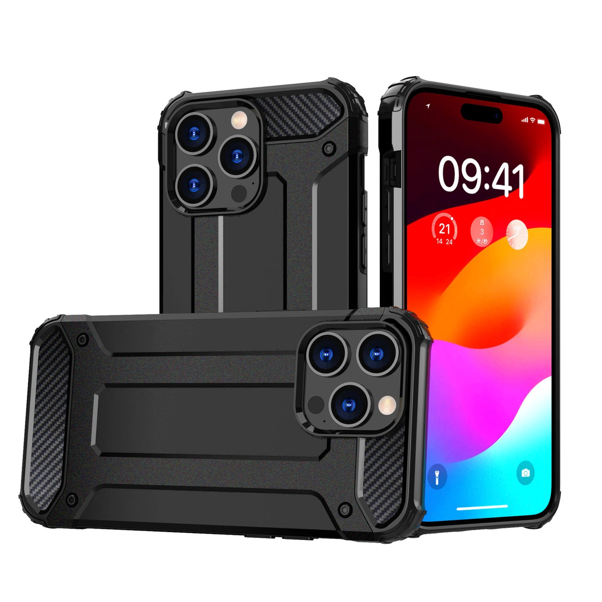 iPhone 15 Pro Hybrid Armor case - sort