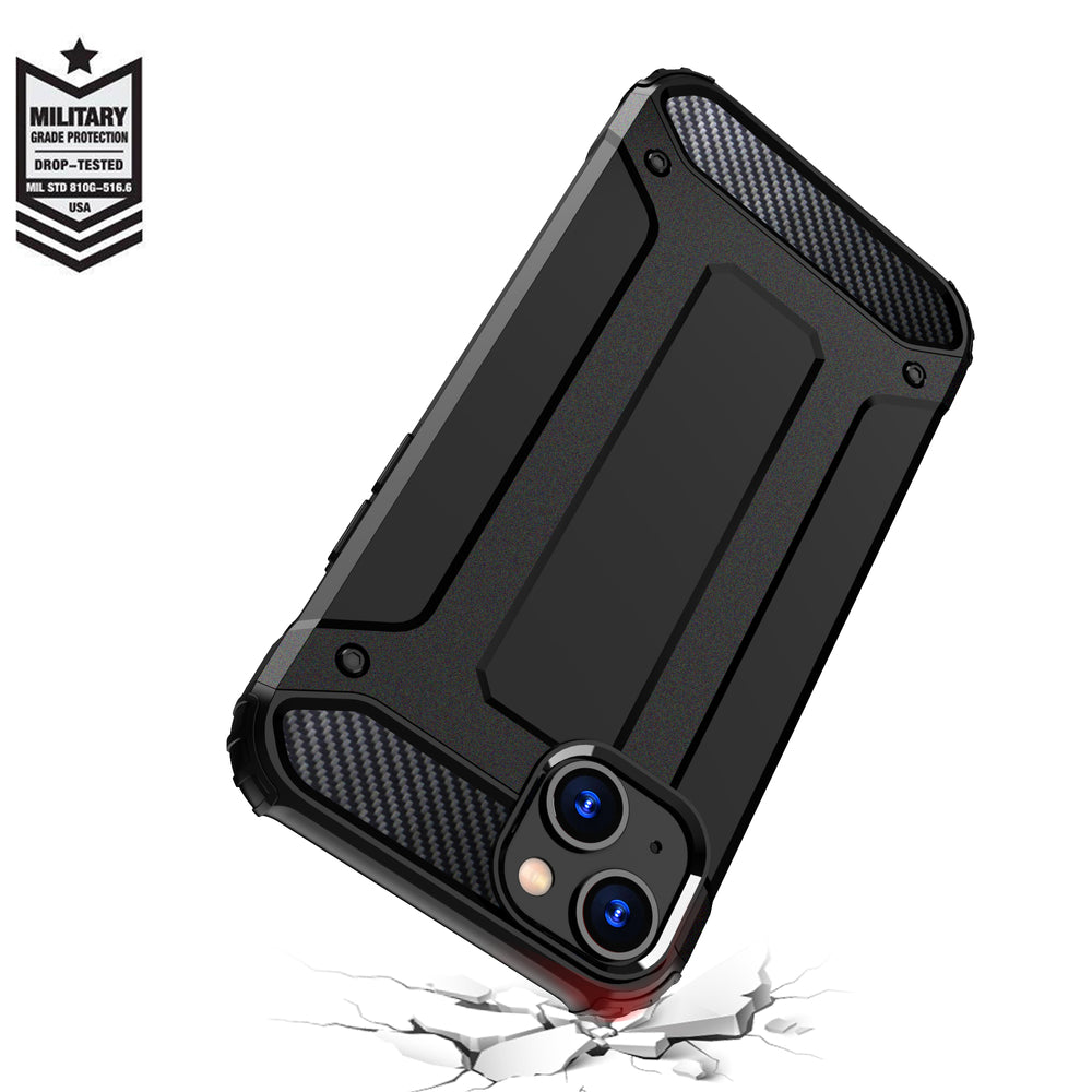 iPhone 15 Plus Hybrid Armor case - blå