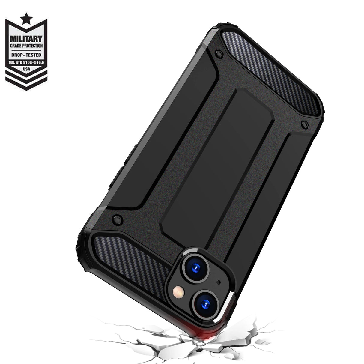iPhone 15 Plus Hybrid Armor case - blå