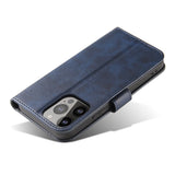 Flip Stand Wallet Case til iPhone 15 Pro Max Magnet Case - Blå