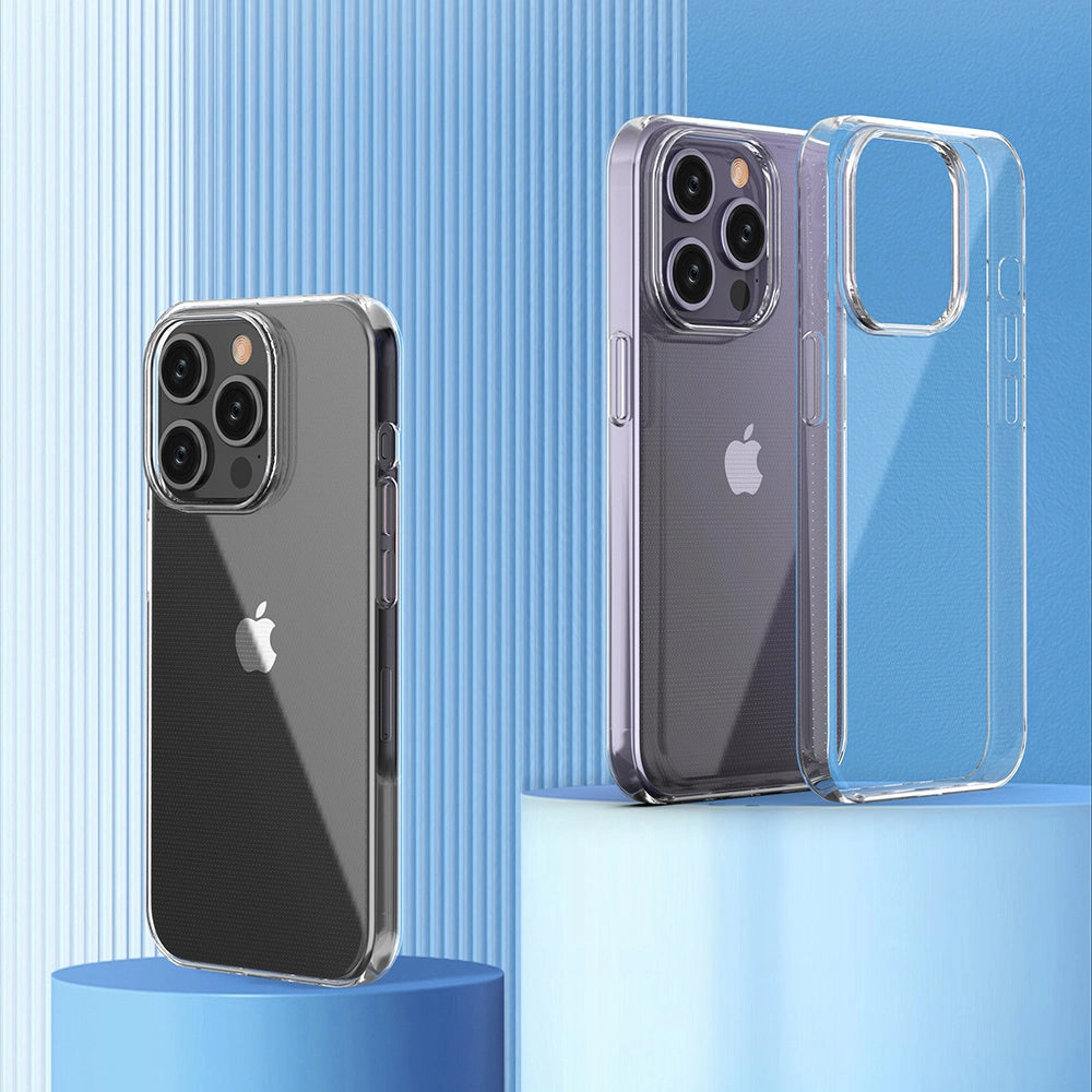 iPhone 15 Pro-foder fra Ultra Clear-serien i gennemsigtig farve