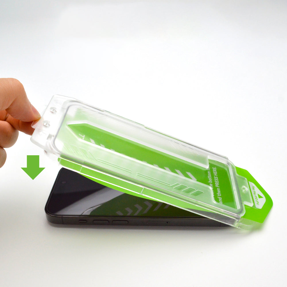 9H hærdet glas med monteringsramme til iPhone 14 Plus Wozinsky Premium Glass - sort