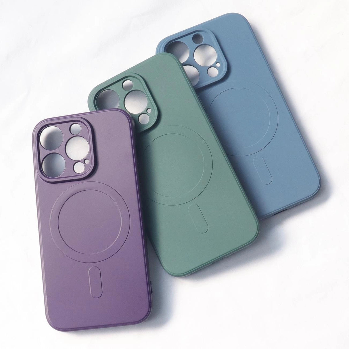 iPhone 14 Pro Silicone Case Magsafe - isblå