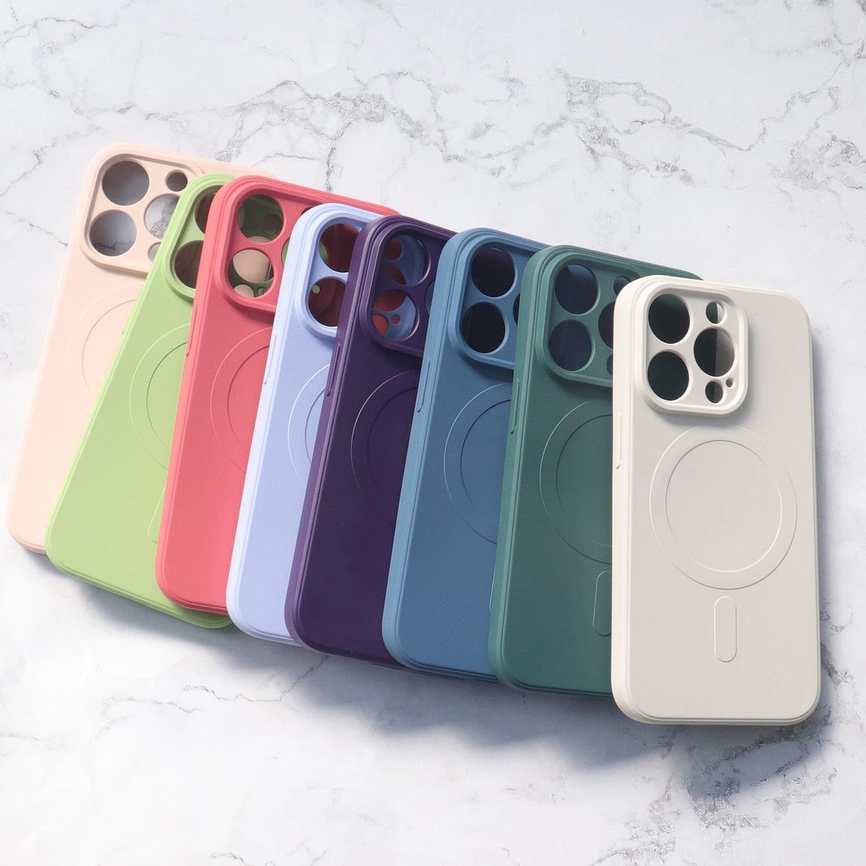iPhone 14 Pro Silicone Case Magsafe - isblå
