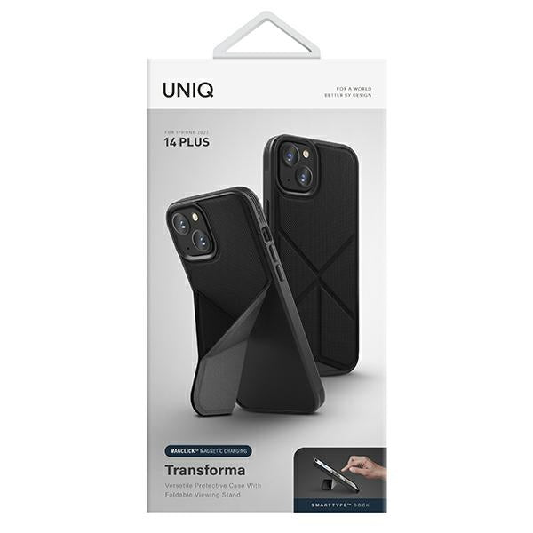 Uniq Transforma Magclick opladningsfoder til iPhone 14 Plus - sort