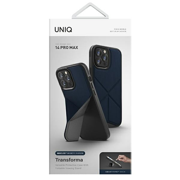 Uniq Transforma Magclick opladningsfoder til iPhone 14 Pro Max - blå