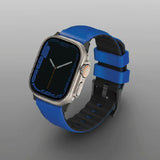 Uniq Linus Airosoft Silicone Strap til Apple Watch 1/2/3/4/5/6/7/8/SE/SE2/Ultra 42/44/45/49mm - Blå