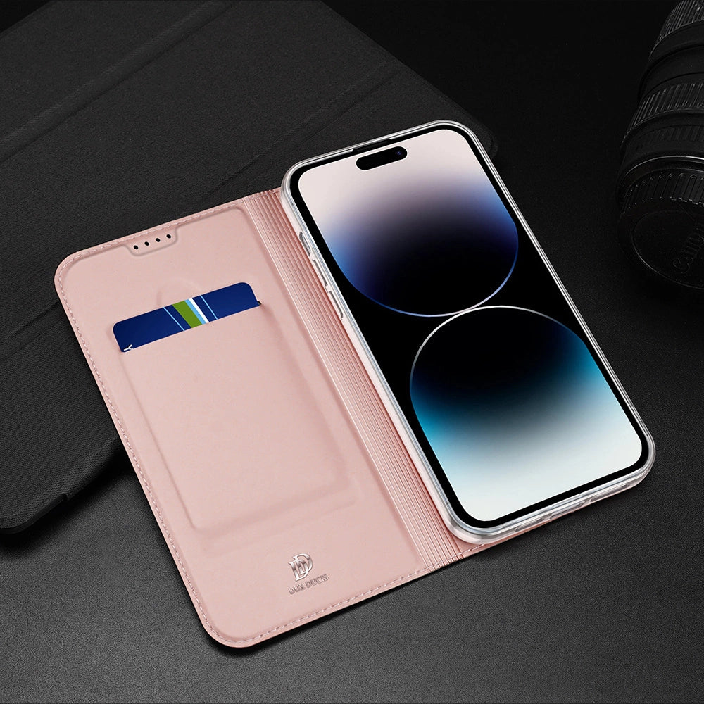 Dux Ducis Skin Pro Wallet Case for iPhone 15 Pro Max - Blue