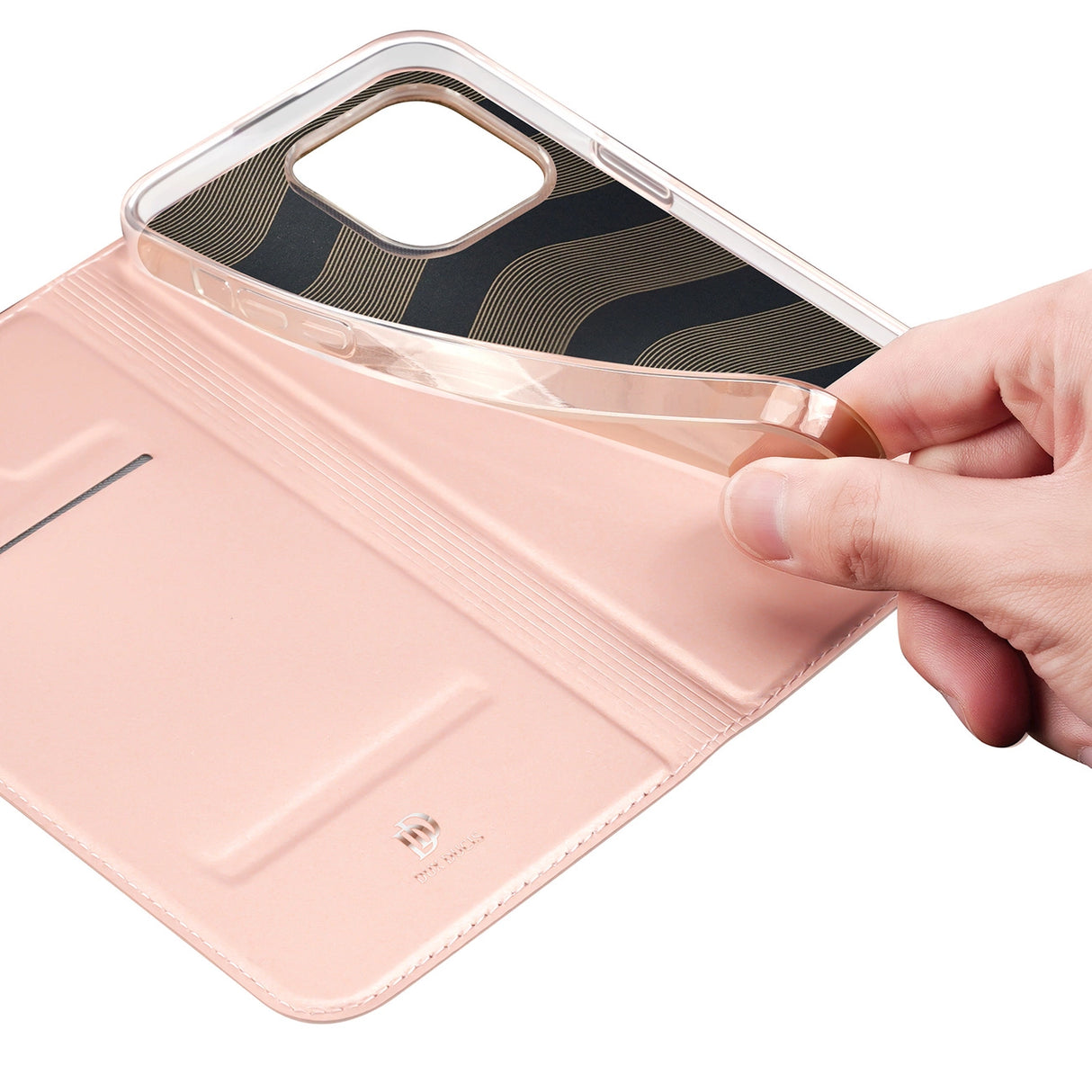 Dux Ducis Skin Pro Wallet Case for iPhone 15 Pro - Pink