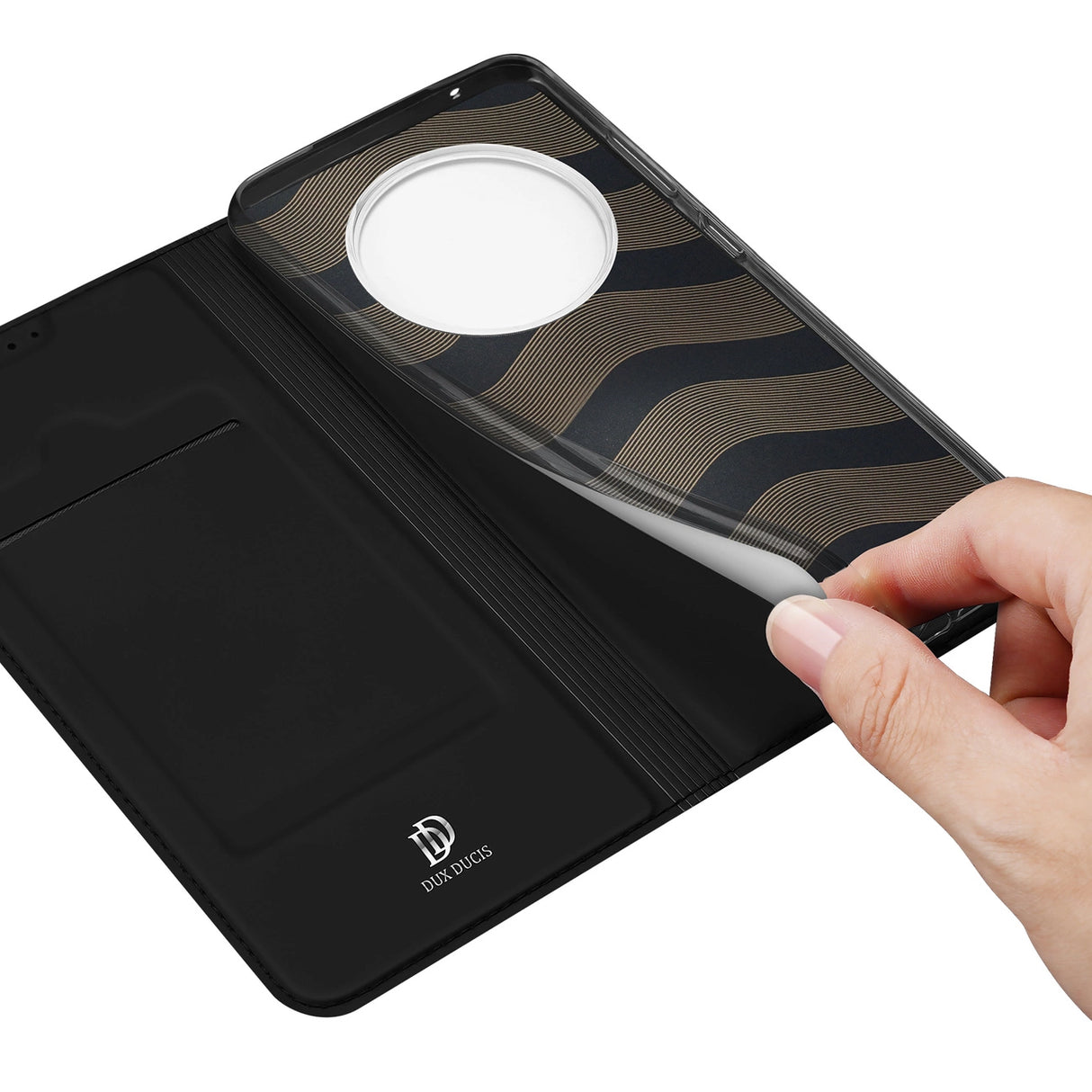 Dux Ducis Skin Pro Case Realme 11 Flip Card Wallet Stand Black